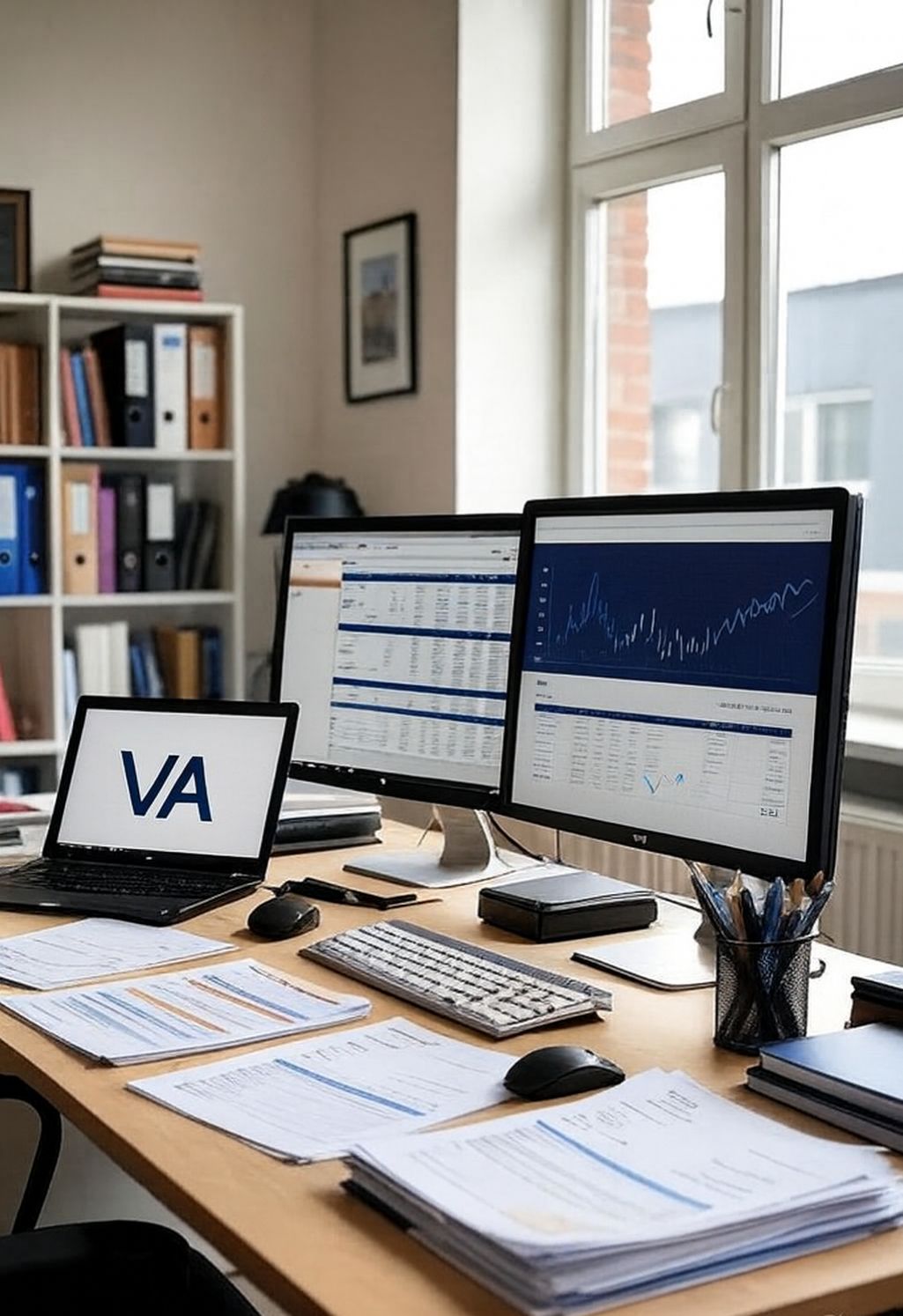 Тим прегледува финансиски извештаи